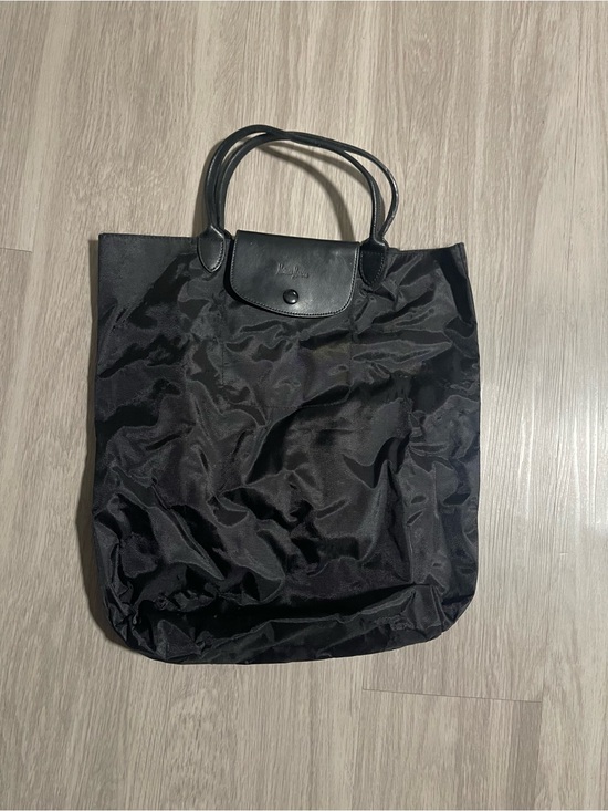 Longchamp Other - Longchamp Black Nylon Messenger Tote